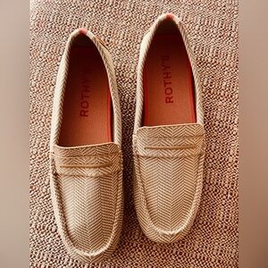 Rothy's Unisex Herringbone Tweed Driving  Loafers: Women’s Sz 12.5 Mens  Sz 11